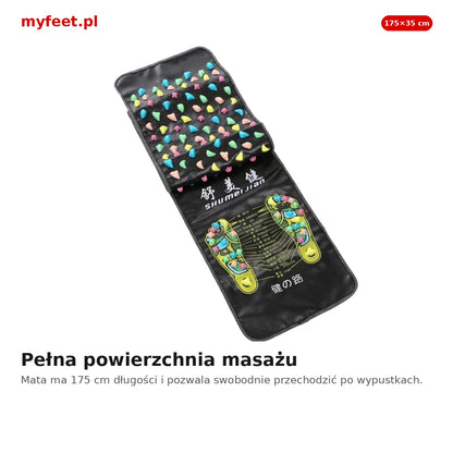 Długa mata do masażu stóp MyFeet 175 cm – pełny widok produktu