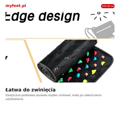 Elastyczna mata do akupresury – łatwa do zwinięcia i przechowywania